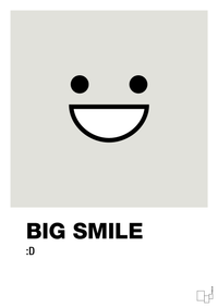 plakat: big smile smiley