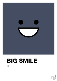 plakat: big smile smiley