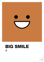 plakat: big smile smiley - rumba orange-Smiley-A1two3