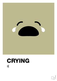 plakat: crying smiley