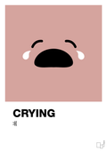 plakat: crying smiley - bubble shell-Smiley-A1two3