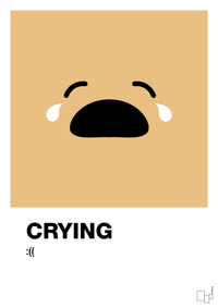 plakat: crying smiley