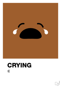 plakat: crying smiley