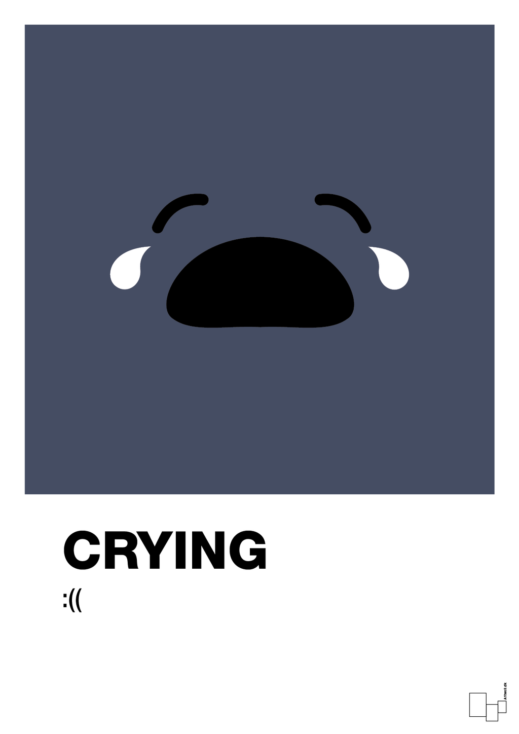 Crying smiley - petrol-Smiley-A1two3
