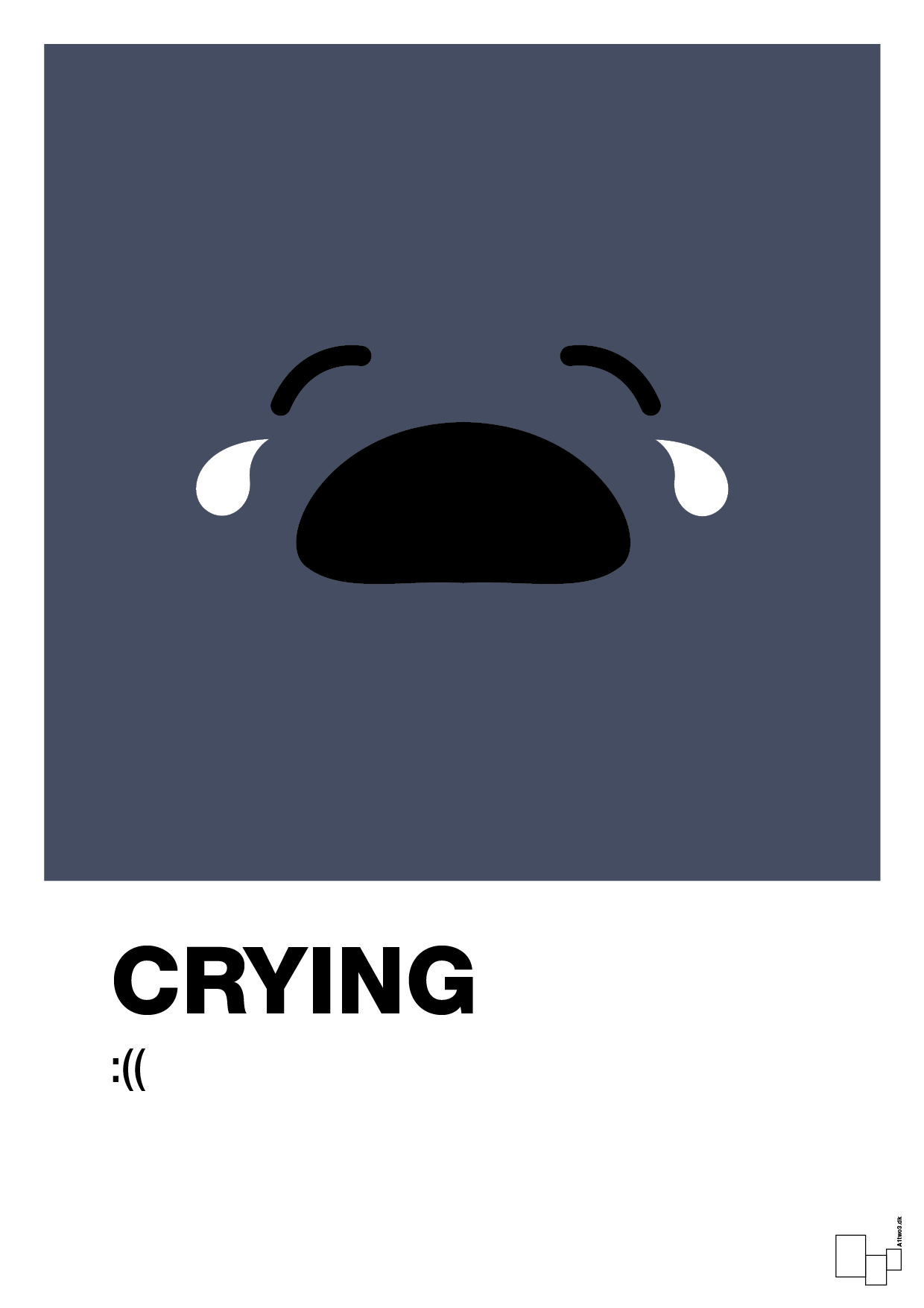 Crying smiley - petrol-Smiley-A1two3