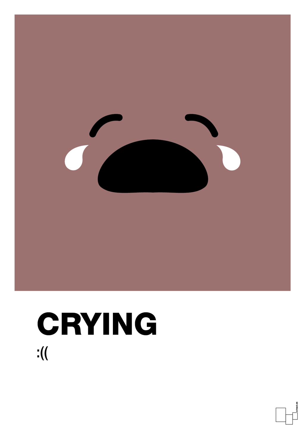 plakat: crying smiley - plum-Smiley-A1two3