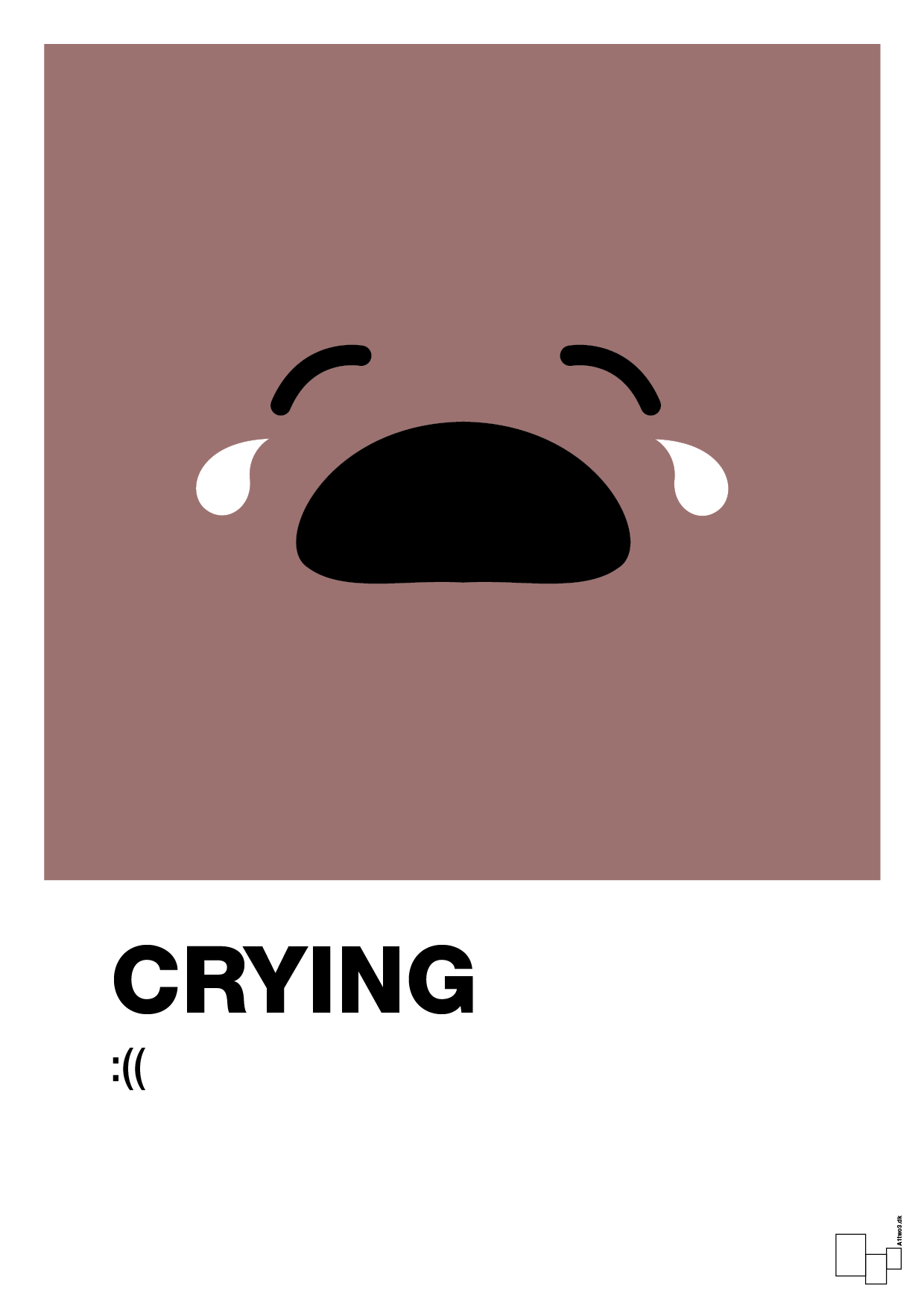 plakat: crying smiley - plum-Smiley-A1two3