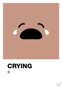 plakat: crying smiley