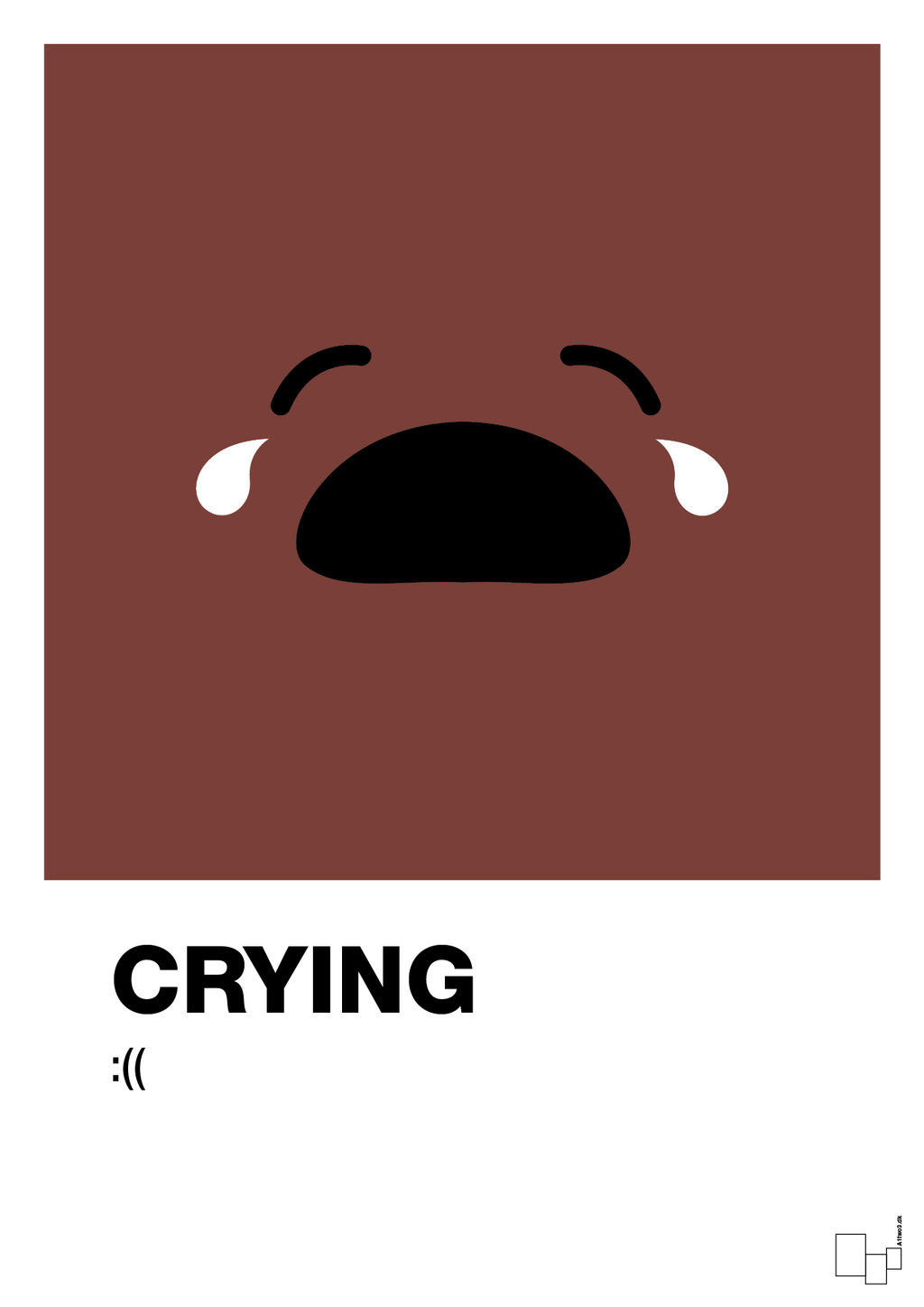 plakat: crying smiley - red pepper-Smiley-A1two3