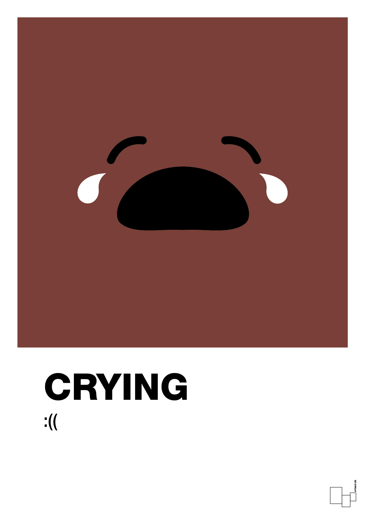 plakat: crying smiley - red pepper-Smiley-A1two3
