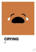plakat: crying smiley - rumba orange-Smiley-A1two3