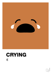 plakat: crying smiley