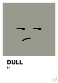plakat: dull smiley - battleship gray-Smiley-A1two3