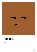 plakat: dull smiley - cognac-Smiley-A1two3