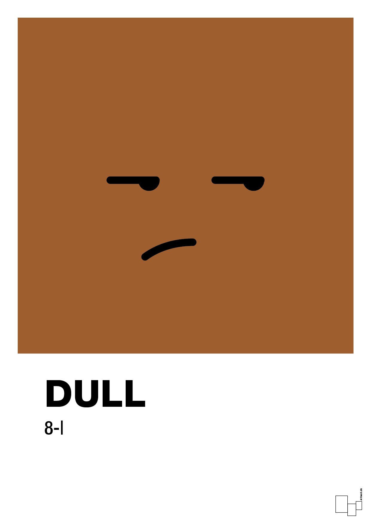 plakat: dull smiley - cognac-Smiley-A1two3