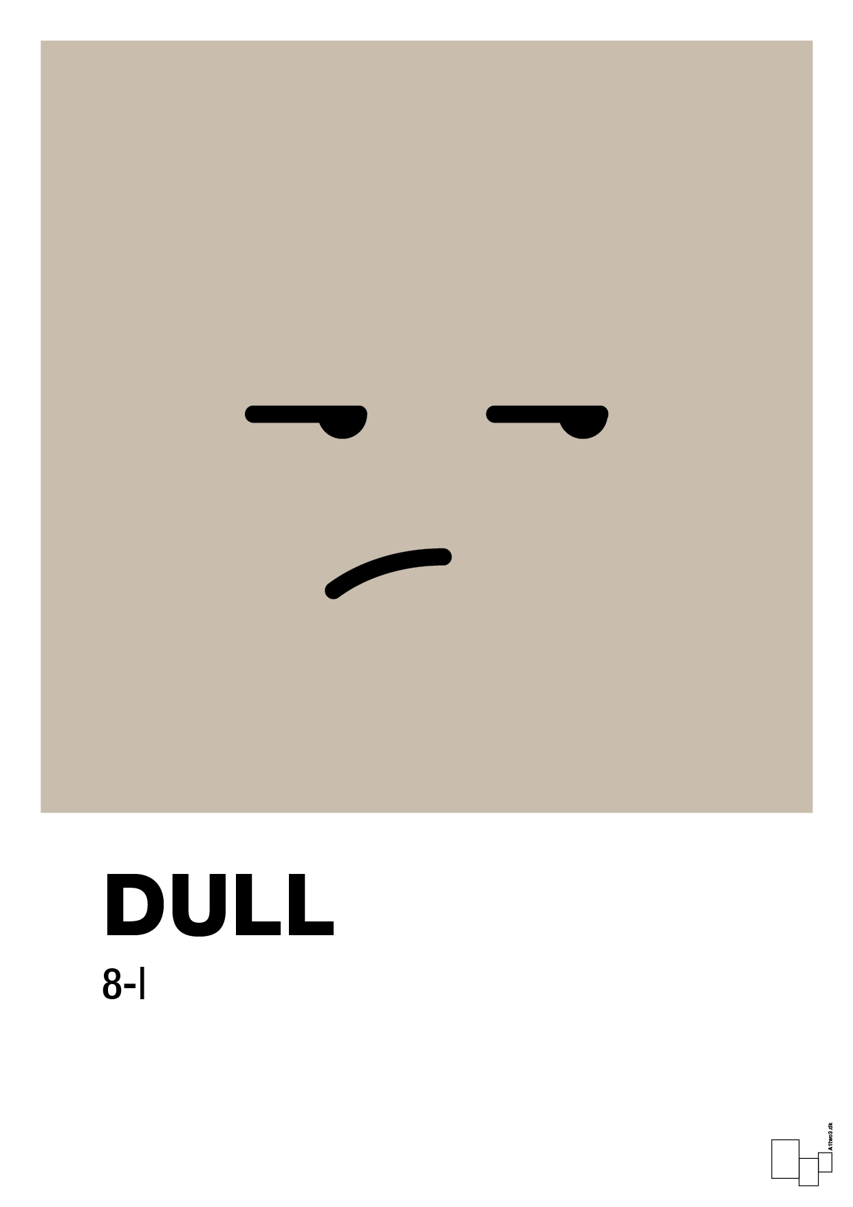 plakat: dull smiley - creamy mushroom-Smiley-A1two3