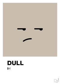 plakat: dull smiley