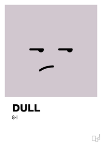 plakat: dull smiley