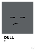 plakat: dull smiley - graphic charcoal-Smiley-A1two3