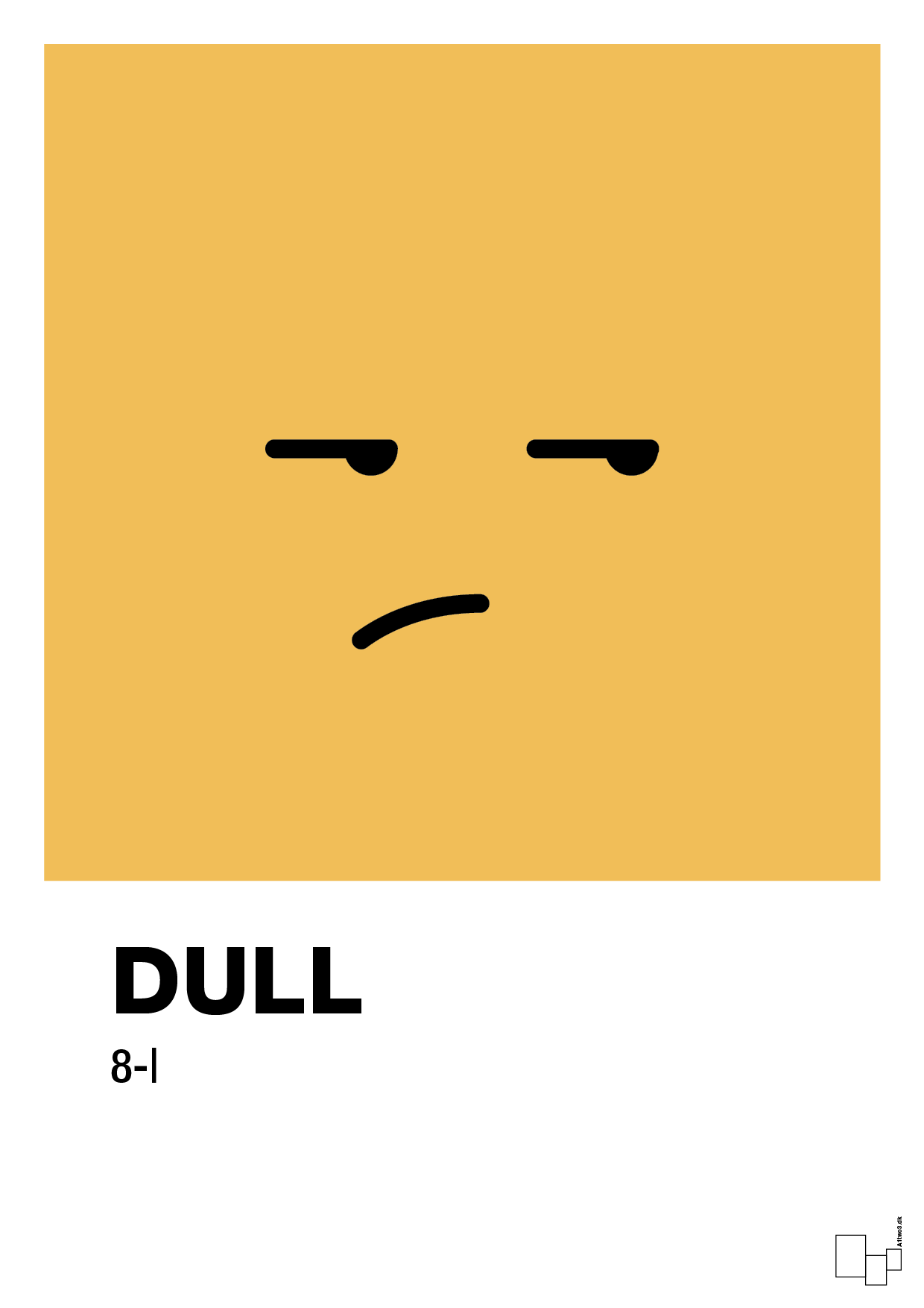 plakat: dull smiley - honeycomb-Smiley-A1two3