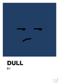 plakat: dull smiley - lapis blue-Smiley-A1two3