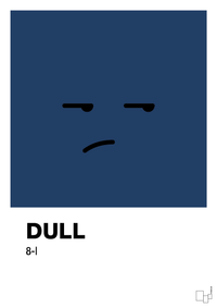 plakat: dull smiley