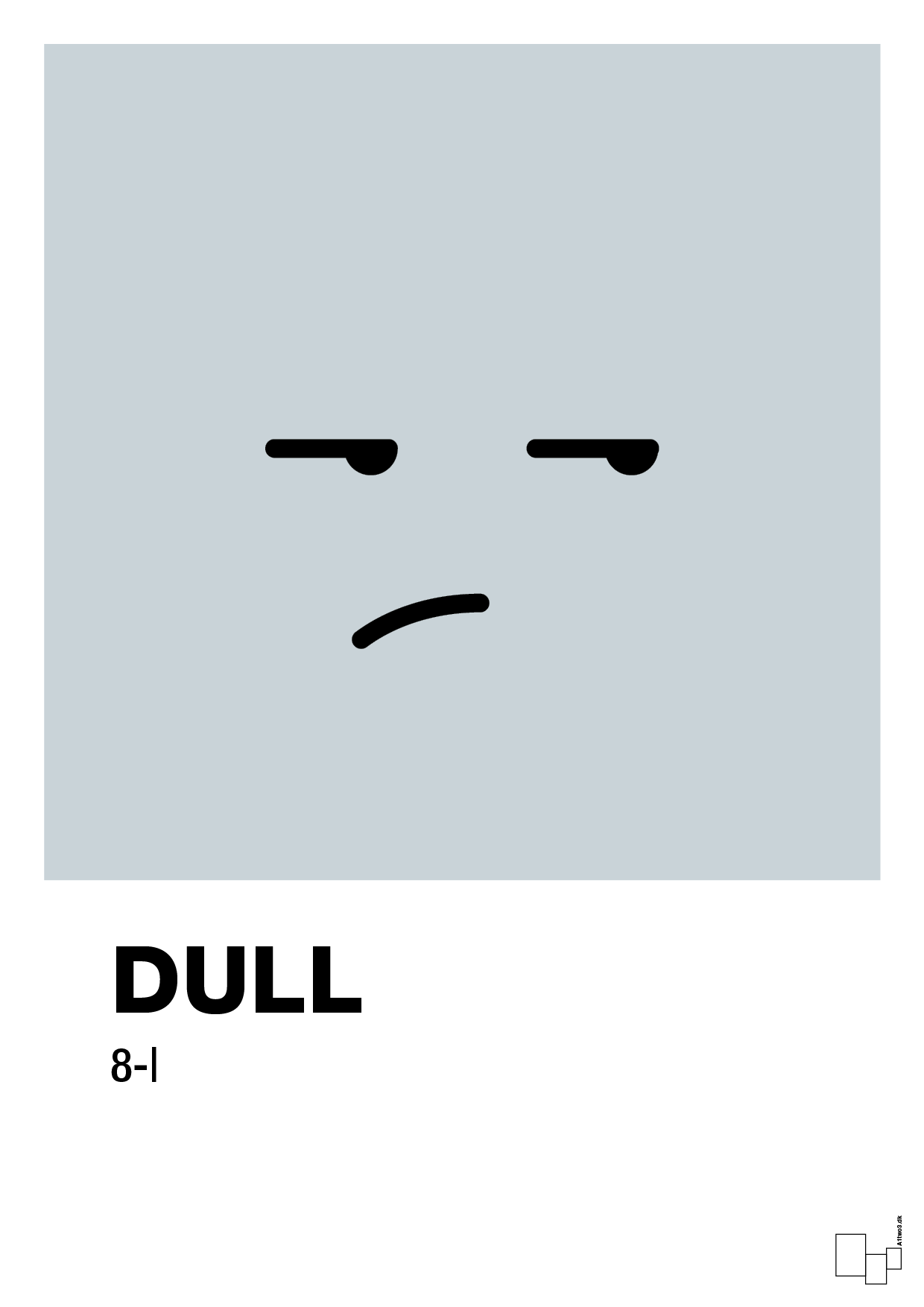 plakat: dull smiley - light drizzle-Smiley-A1two3