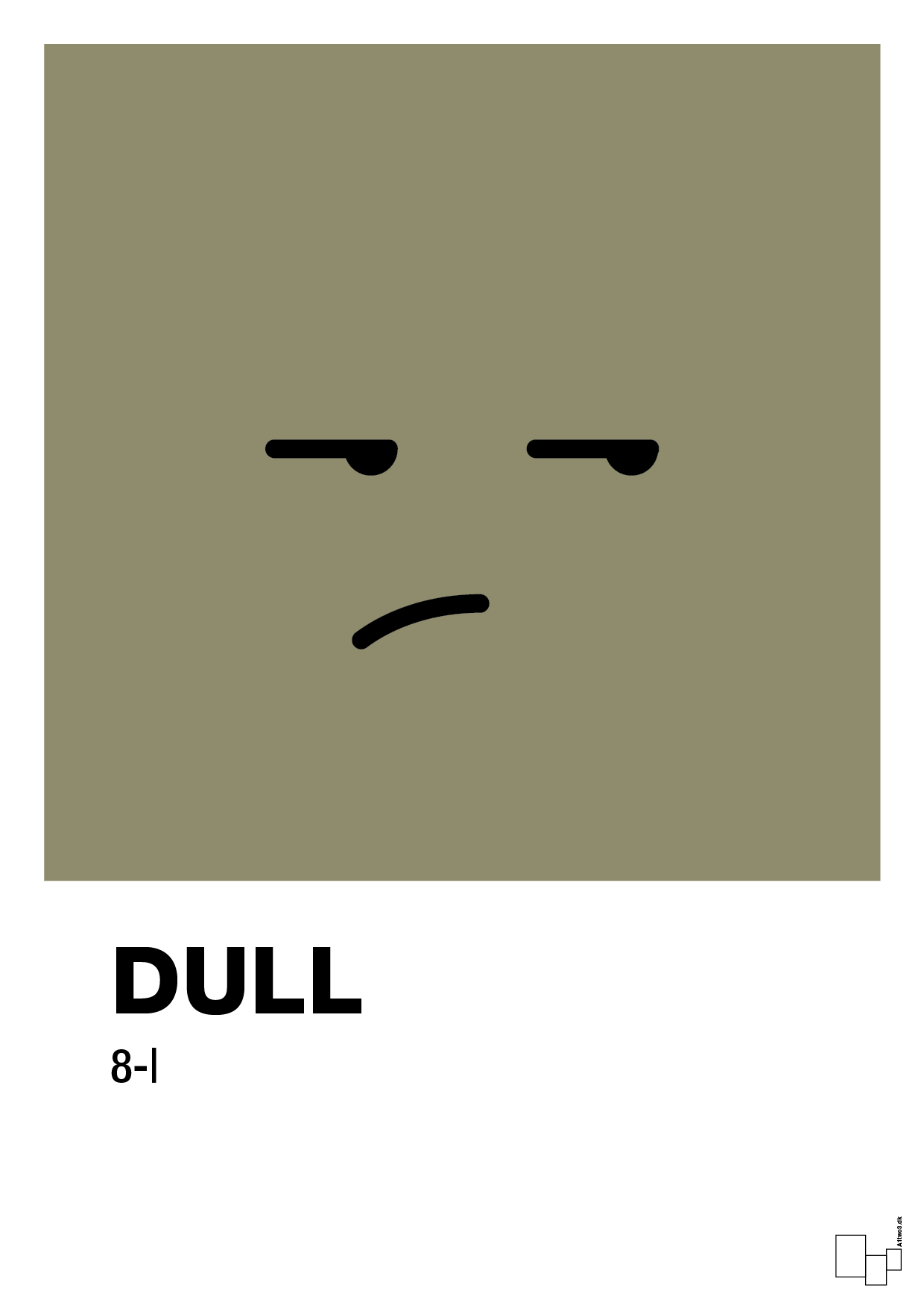 plakat: dull smiley - misty forrest-Smiley-A1two3