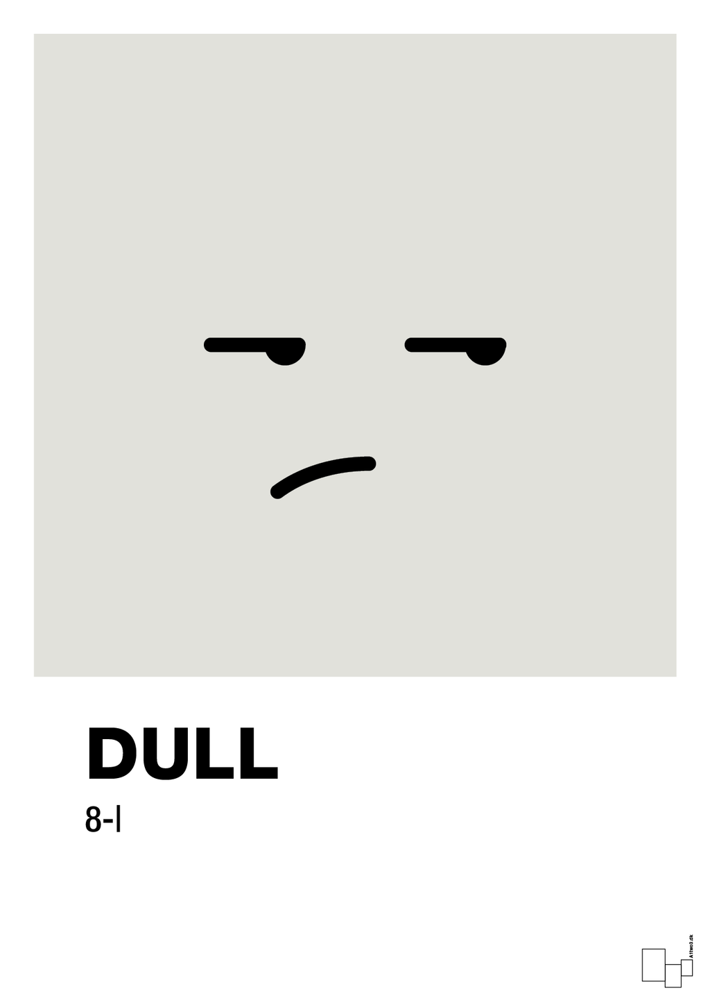plakat: dull smiley - painters white-Smiley-A1two3