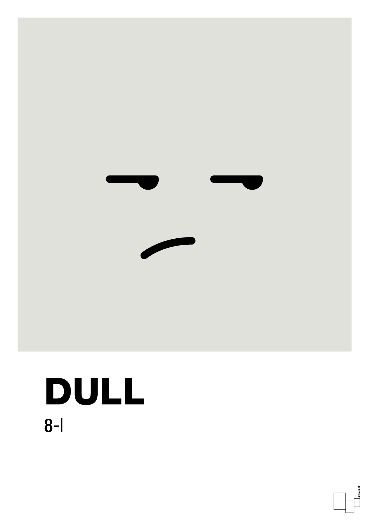 plakat: dull smiley - painters white-Smiley-A1two3