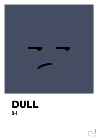 plakat: dull smiley