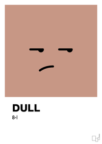 plakat: dull smiley