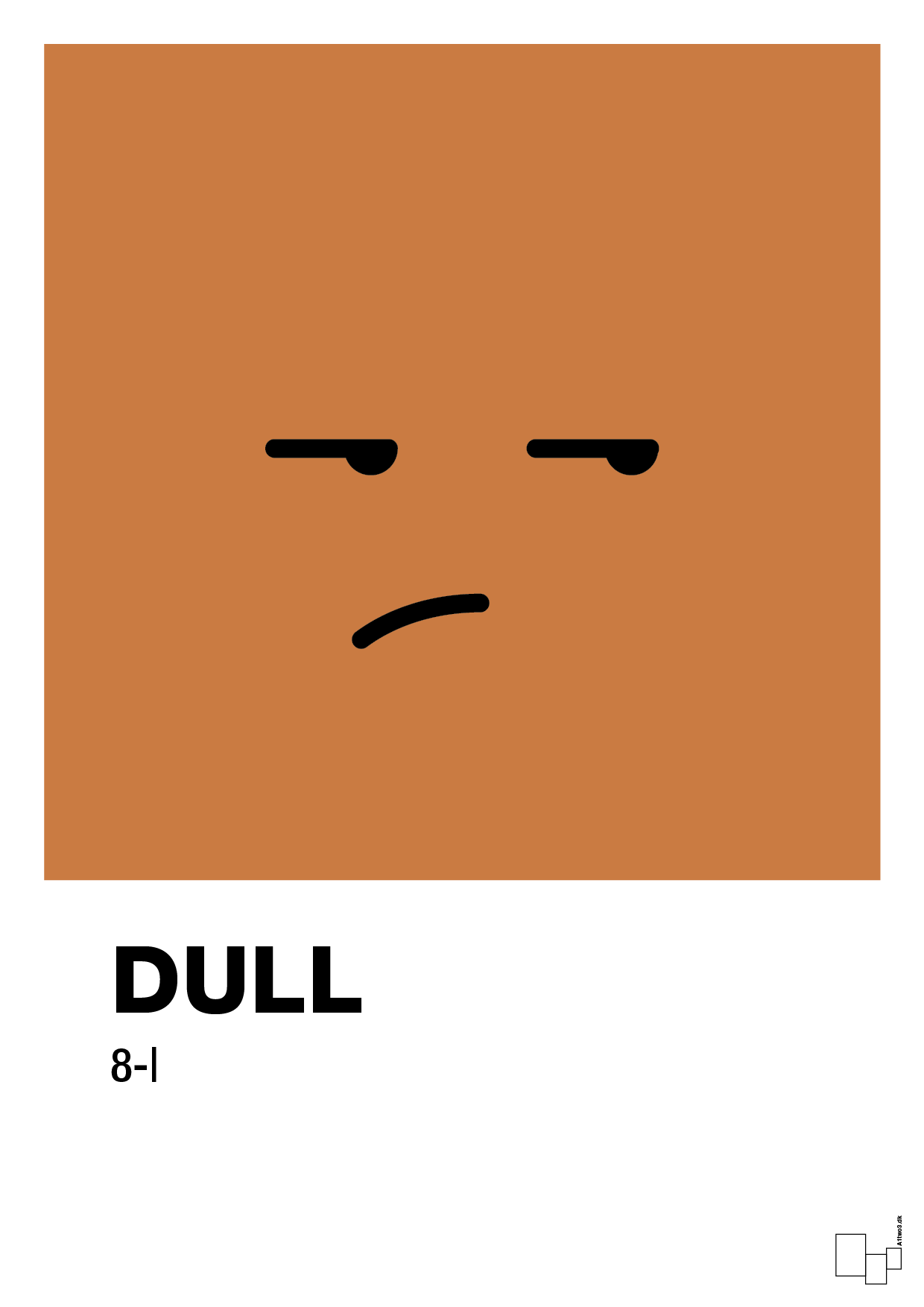 plakat: dull smiley - rumba orange-Smiley-A1two3