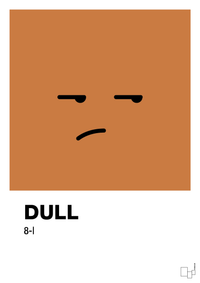 plakat: dull smiley