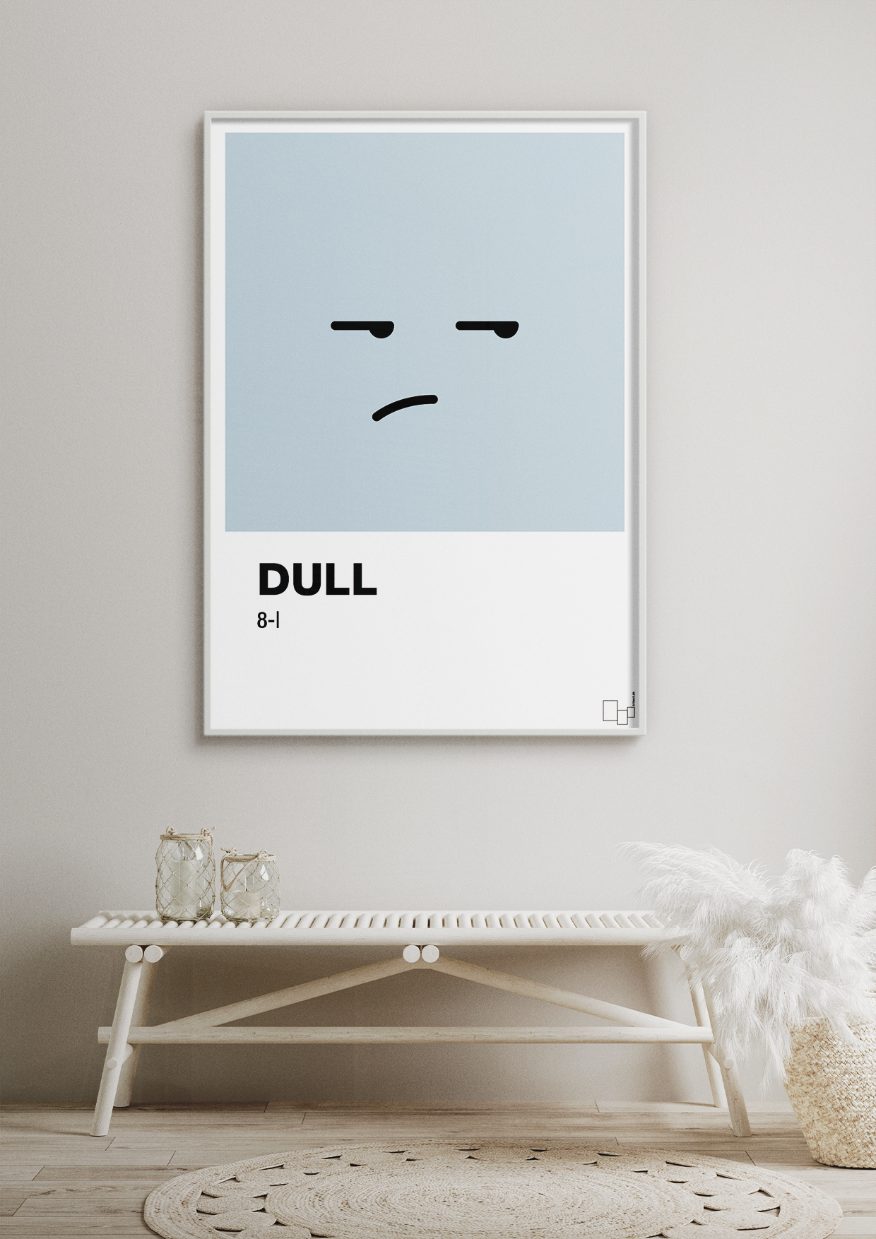 plakat: dull smiley - graphic charcoal-Smiley-A1two3