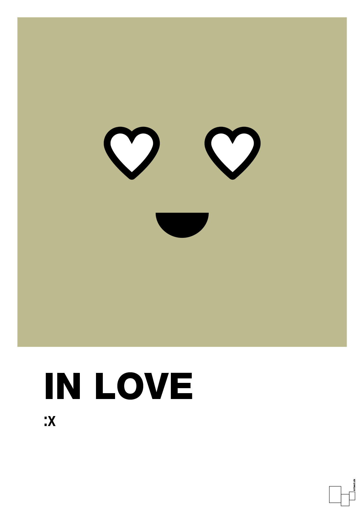 plakat: in love smiley - back to nature-Smiley-A1two3