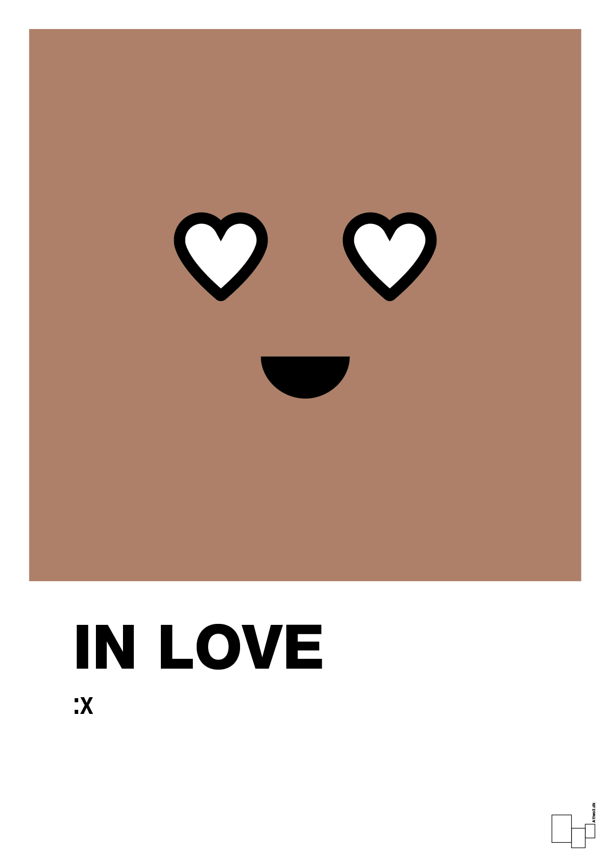 plakat: in love smiley - cider spice-Smiley-A1two3
