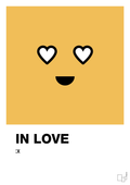 plakat: in love smiley - honeycomb-Smiley-A1two3