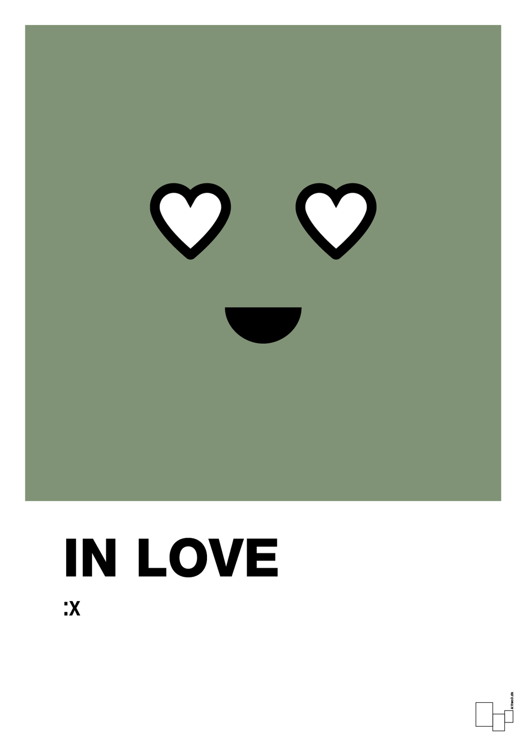 plakat: in love smiley - jade-Smiley-A1two3