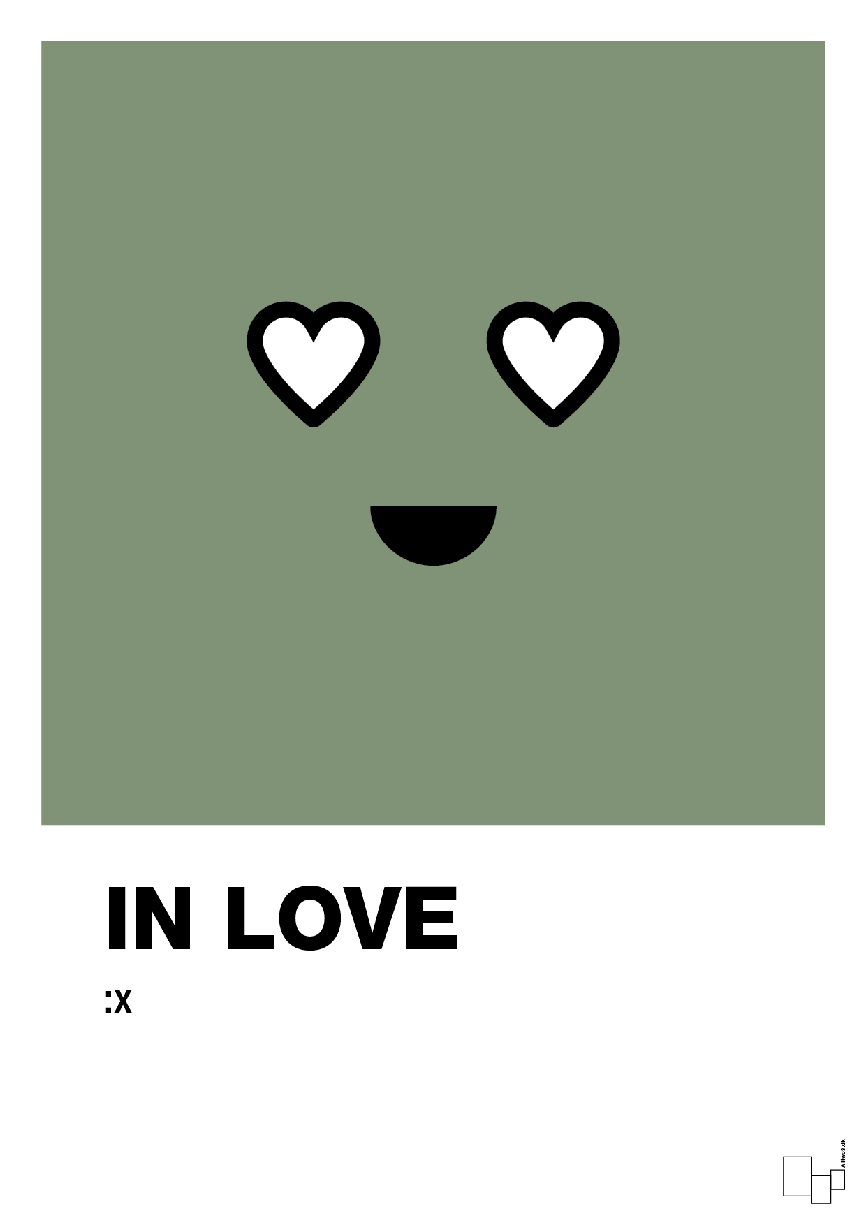 plakat: in love smiley - jade-Smiley-A1two3
