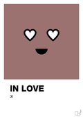 plakat: in love smiley - plum-Smiley-A1two3