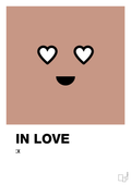 plakat: in love smiley - powder-Smiley-A1two3