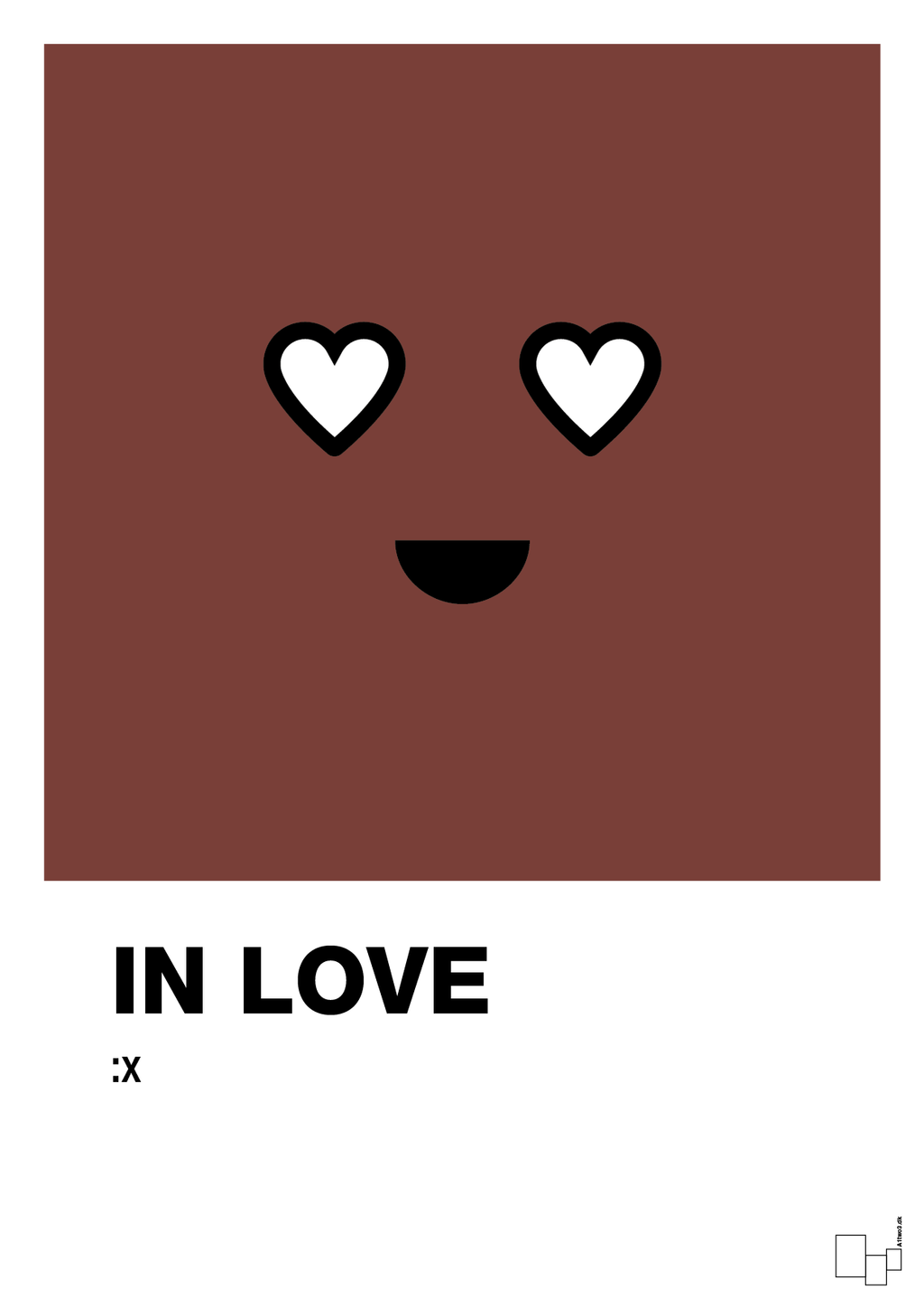 plakat: in love smiley - red pepper-Smiley-A1two3