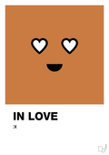 plakat: in love smiley - rumba orange-Smiley-A1two3