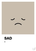 plakat: sad smiley - creamy mushroom-Smiley-A1two3