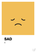 plakat: sad smiley - honeycomb-Smiley-A1two3