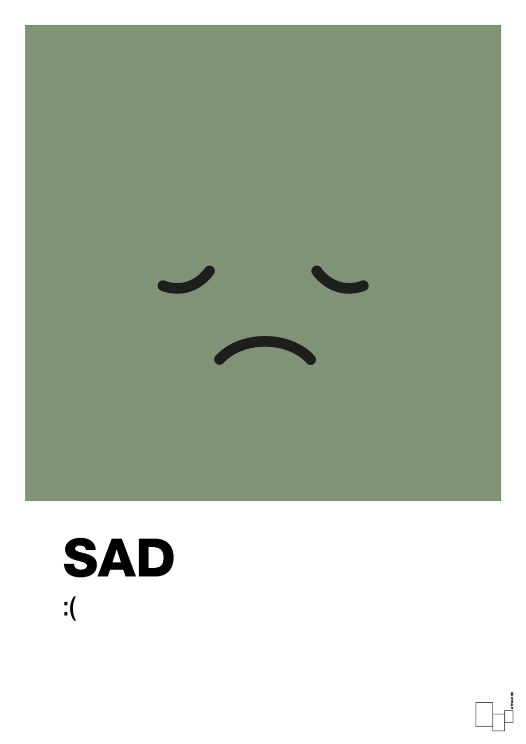 plakat: sad smiley - jade-Smiley-A1two3