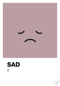 plakat: sad smiley - light rose-Smiley-A1two3