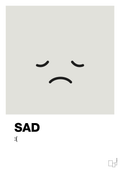 plakat: sad smiley - painters white-Smiley-A1two3