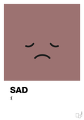 plakat: sad smiley - plum-Smiley-A1two3